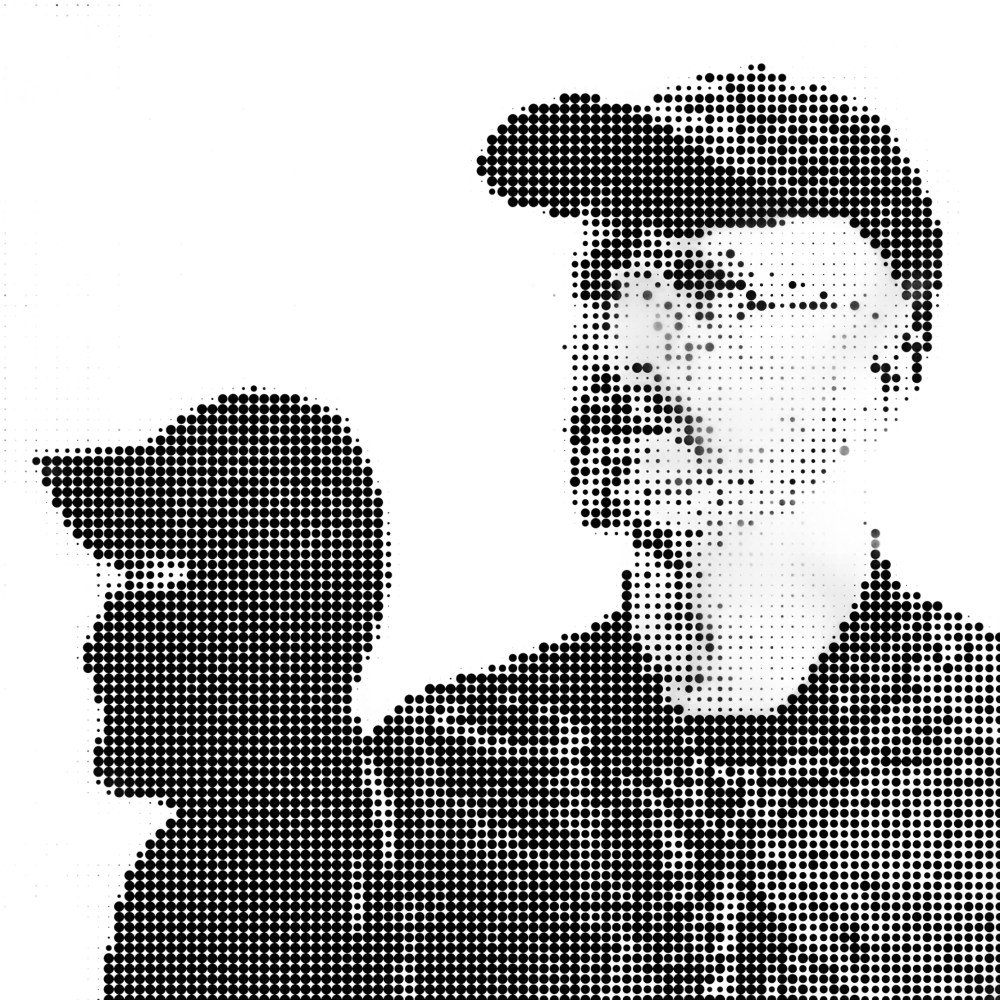 Halftone-Porträt von Alexander Wolf